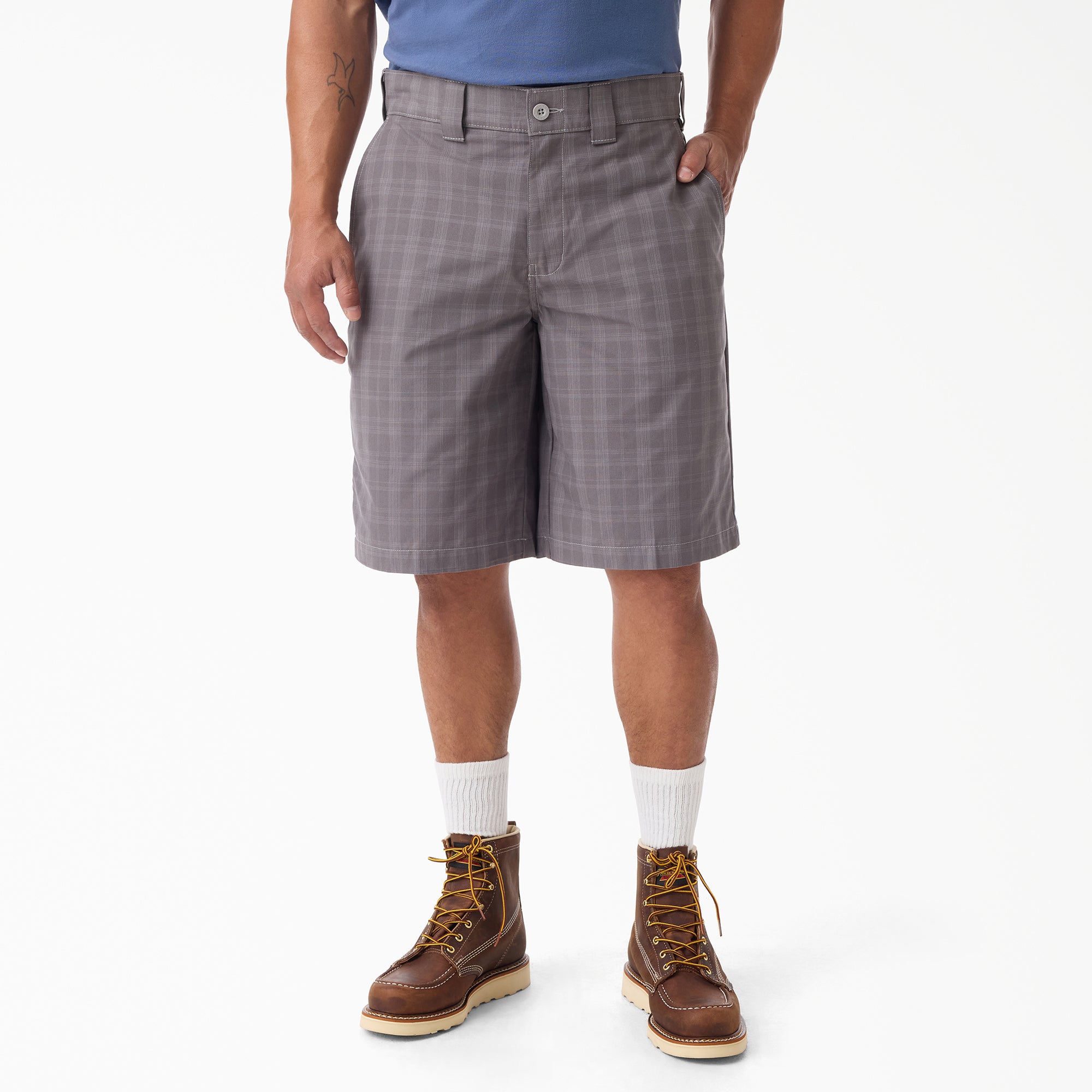Image of Plaid Work Shorts, 11