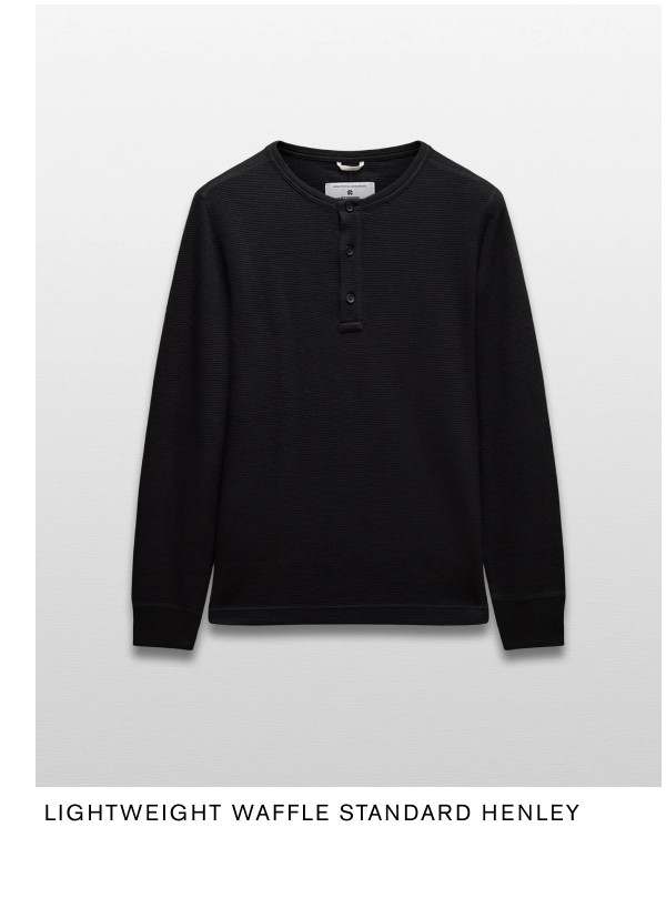 Lightweight Waffle Standard Henley