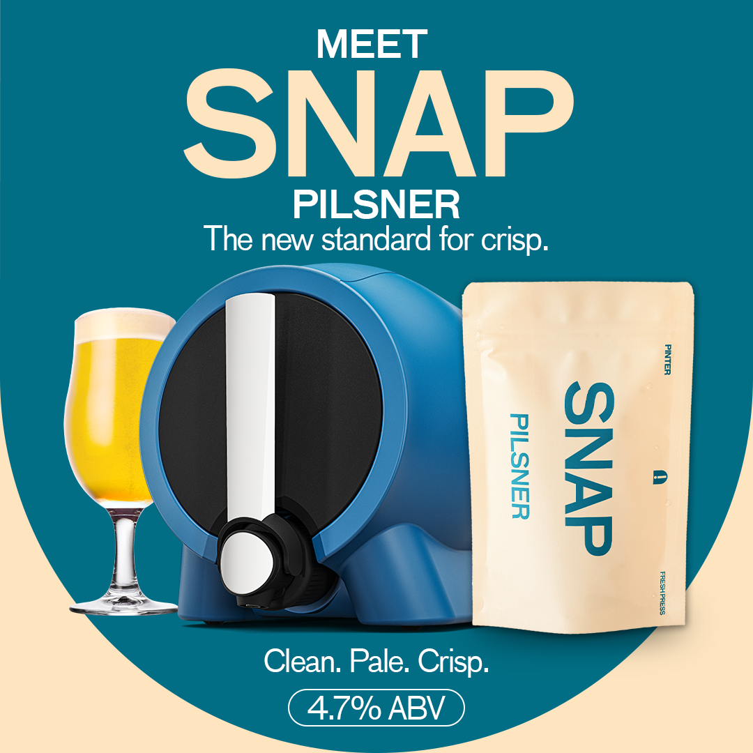 MEET SNAP PILSNER - FREE BEER MACHINE WORTH $149