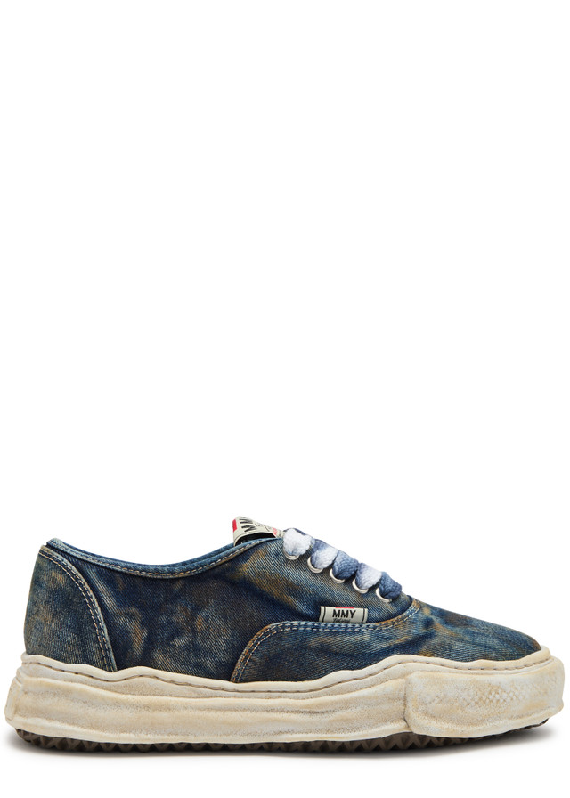 MAISON MIHARA YASUHIRO Baker distressed denim sneakers