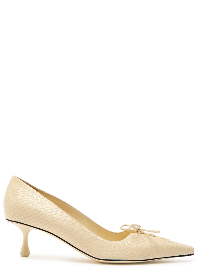JIMMY CHOO Scarlett 50 crocodile-effect leather pumps