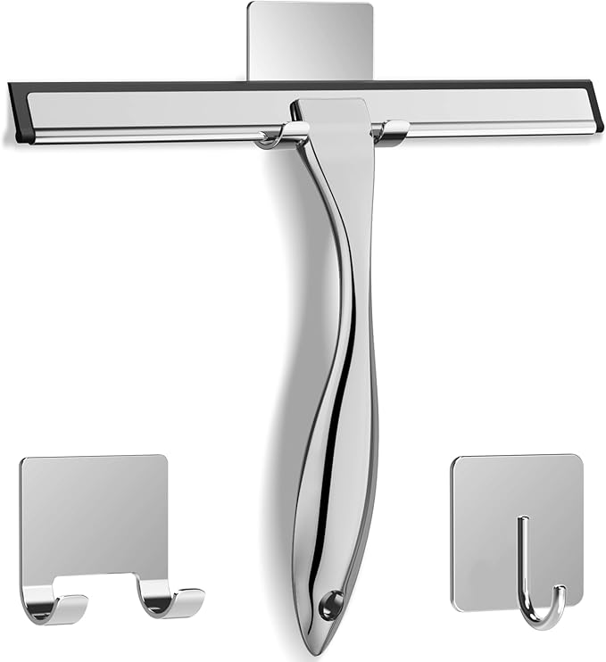 Docrok All-Purpose Stainless Steel Shower Squeegee