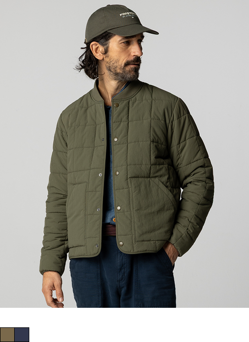 Men's Recycled Gilet in Olive | Finisterre