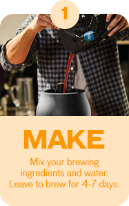 BREW FOR AT LEAST 7 DAYS