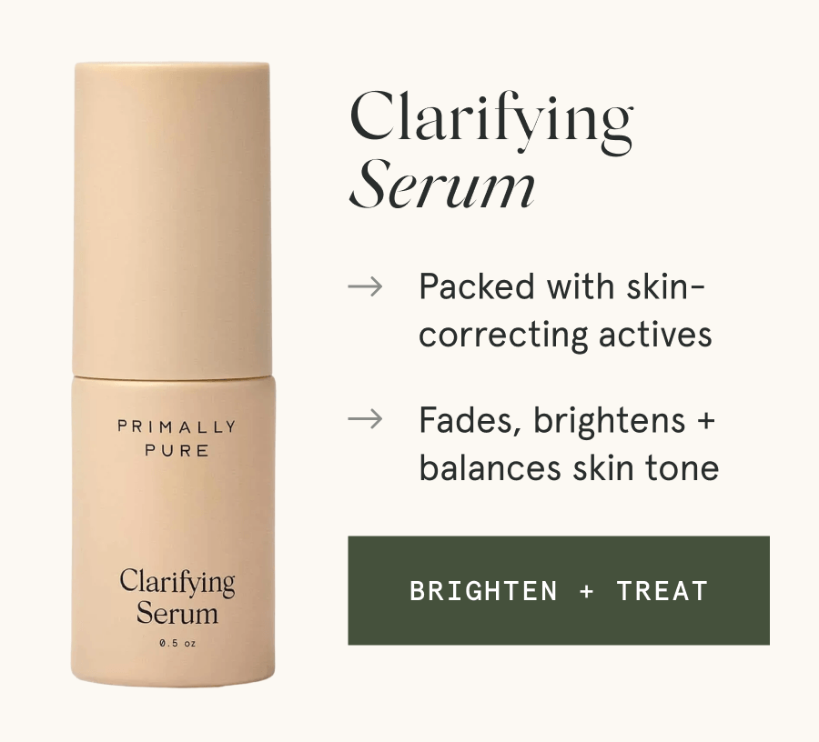 Clarifying Serum - → Packed with skin-correcting actives → Fades, brightens + balances skin tone [BRIGHTEN + TREAT]