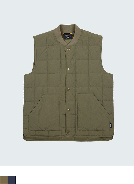 Men's Recycled Gilet in Olive | Finisterre
