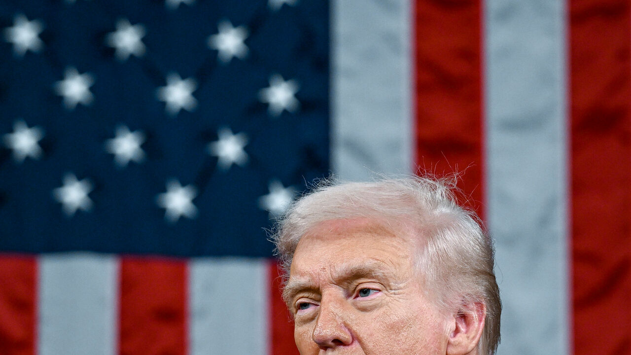 President Donald Trump delivers his State of the Union address to a joint session of Congress at the Capitol in Washington.