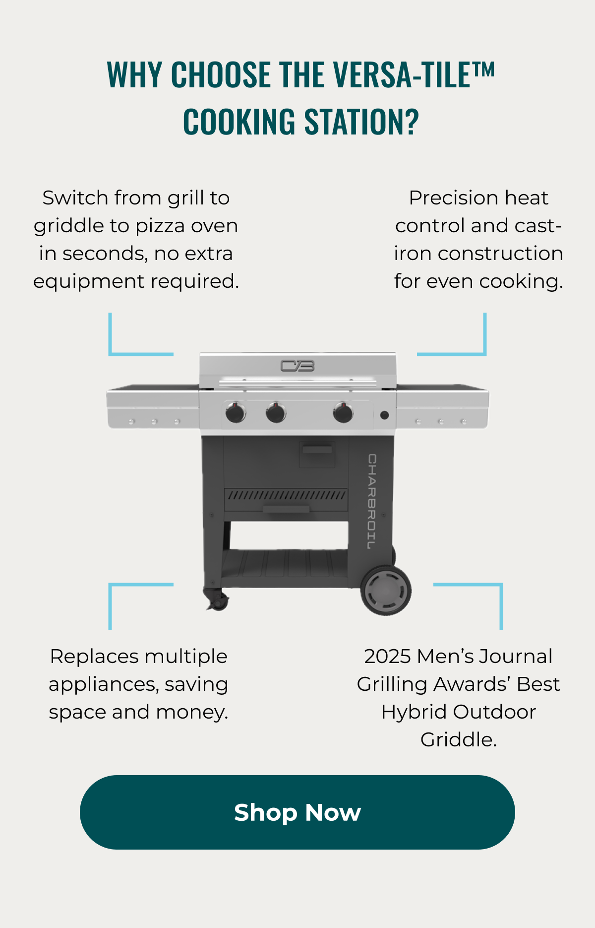 Why Choose the Versa-Tile™️ Cooking Station?