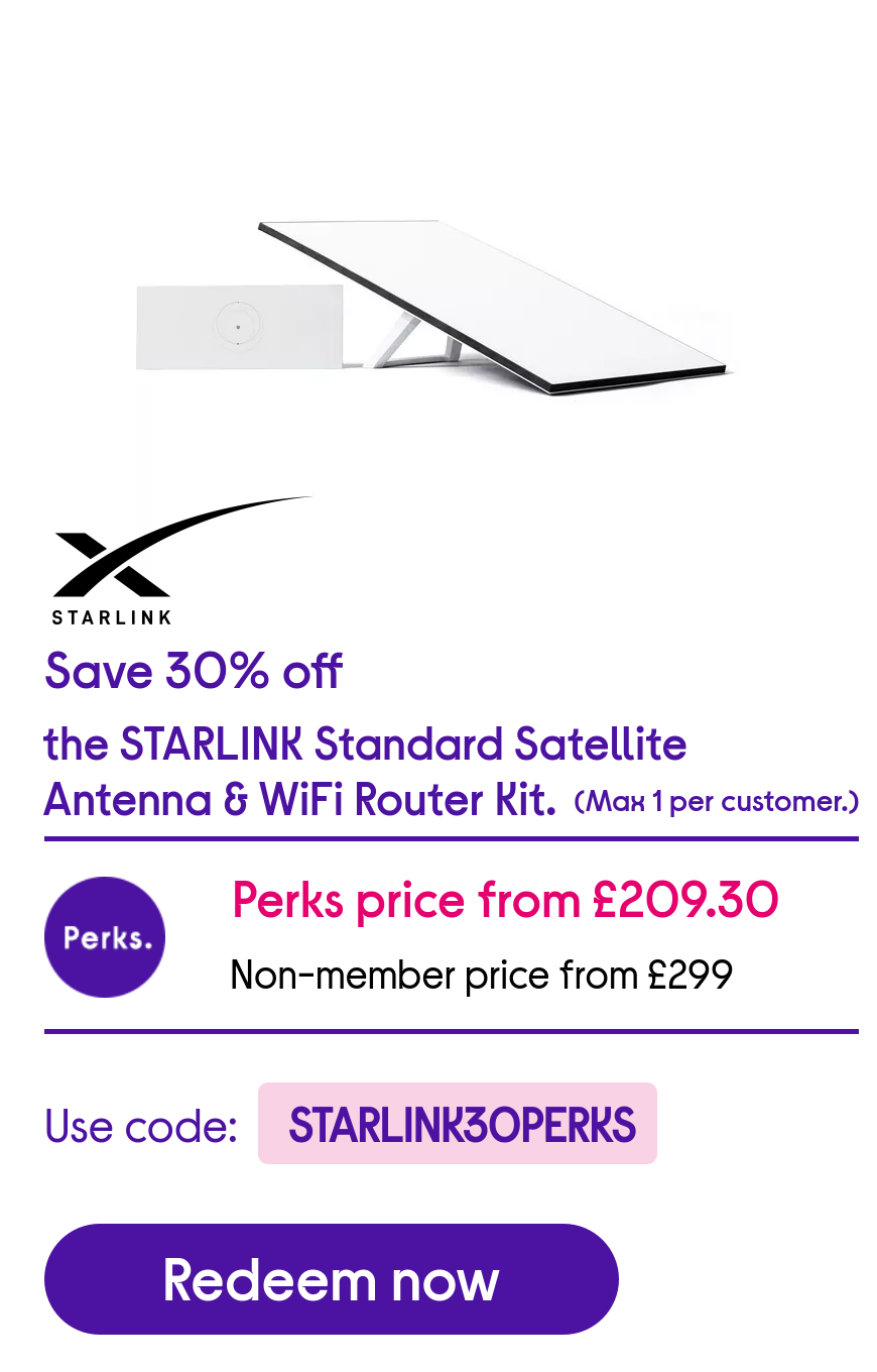 Starlink WiFi router kit.