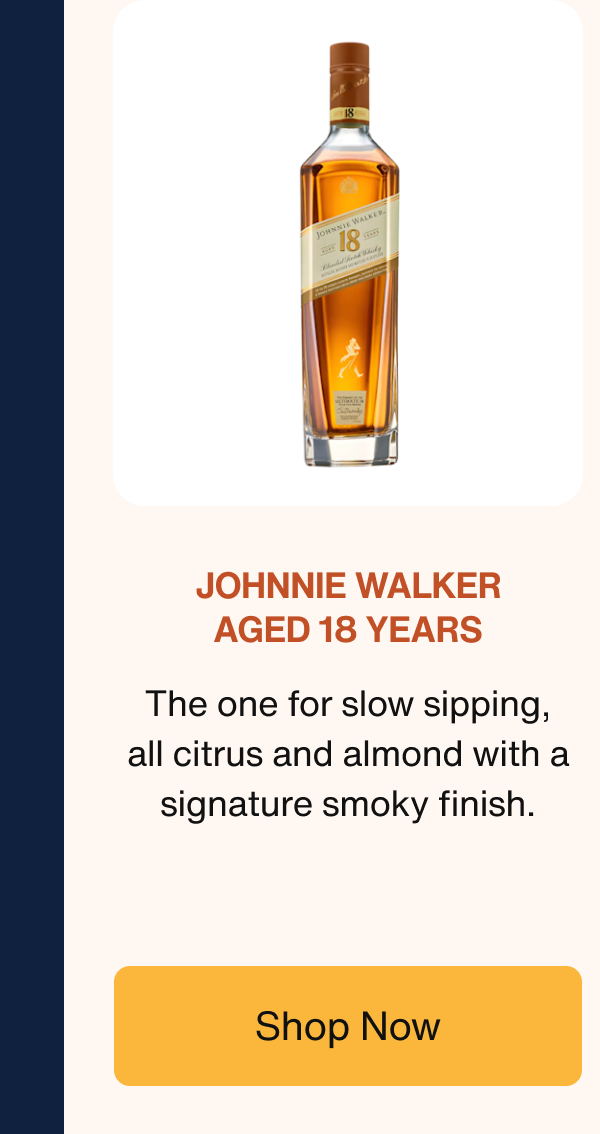 Johnnie Walker Aged 18 Years