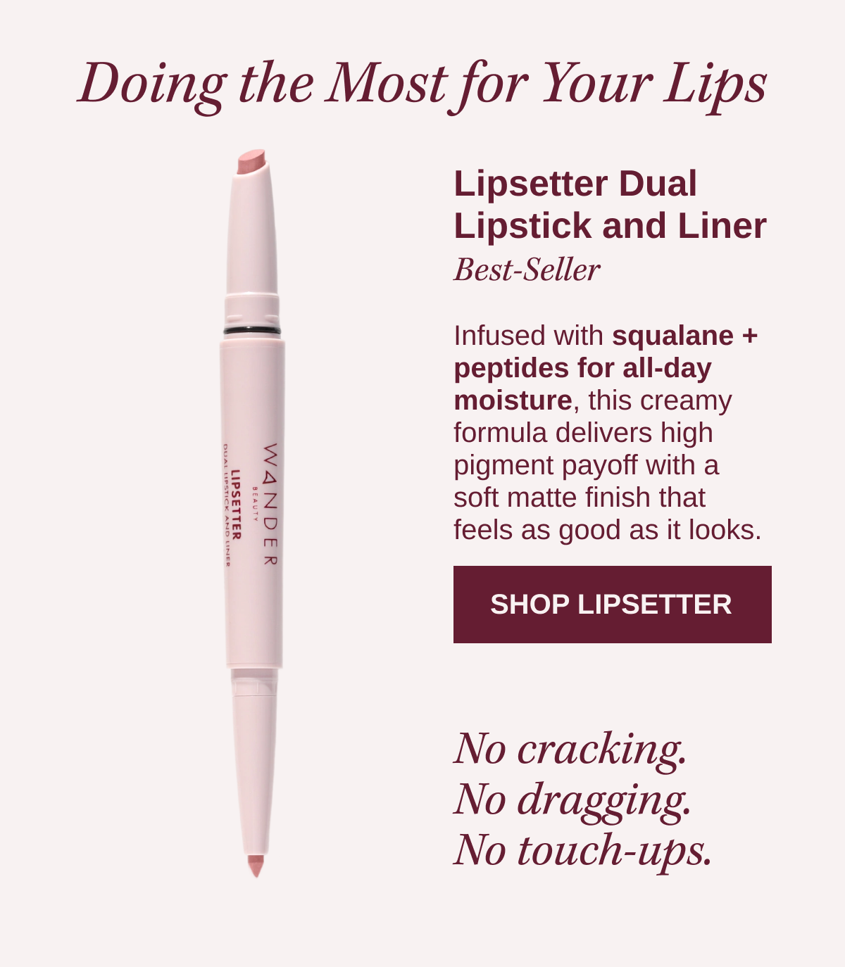 Doing the most for your lips! 