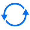 Two circular arrows icon