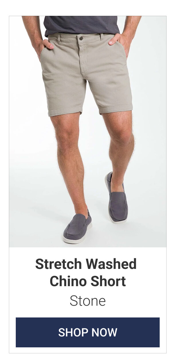 Stone Stretch Washed Chino Short