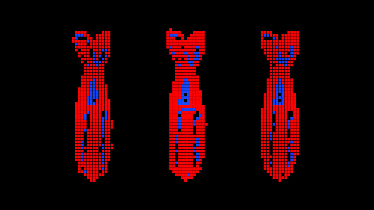 Pixelated bombs