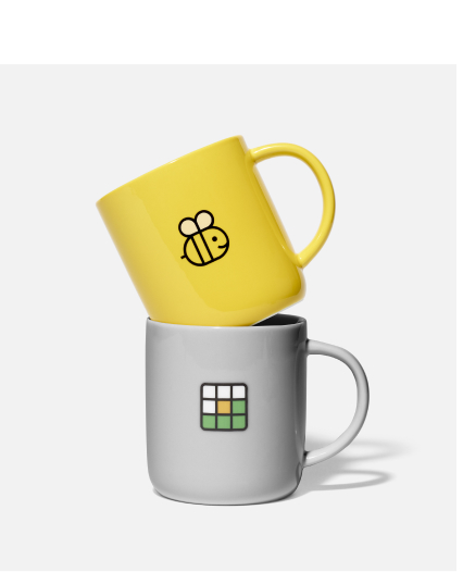 Wordle Logo Mug, Spelling Bee Logo Mug