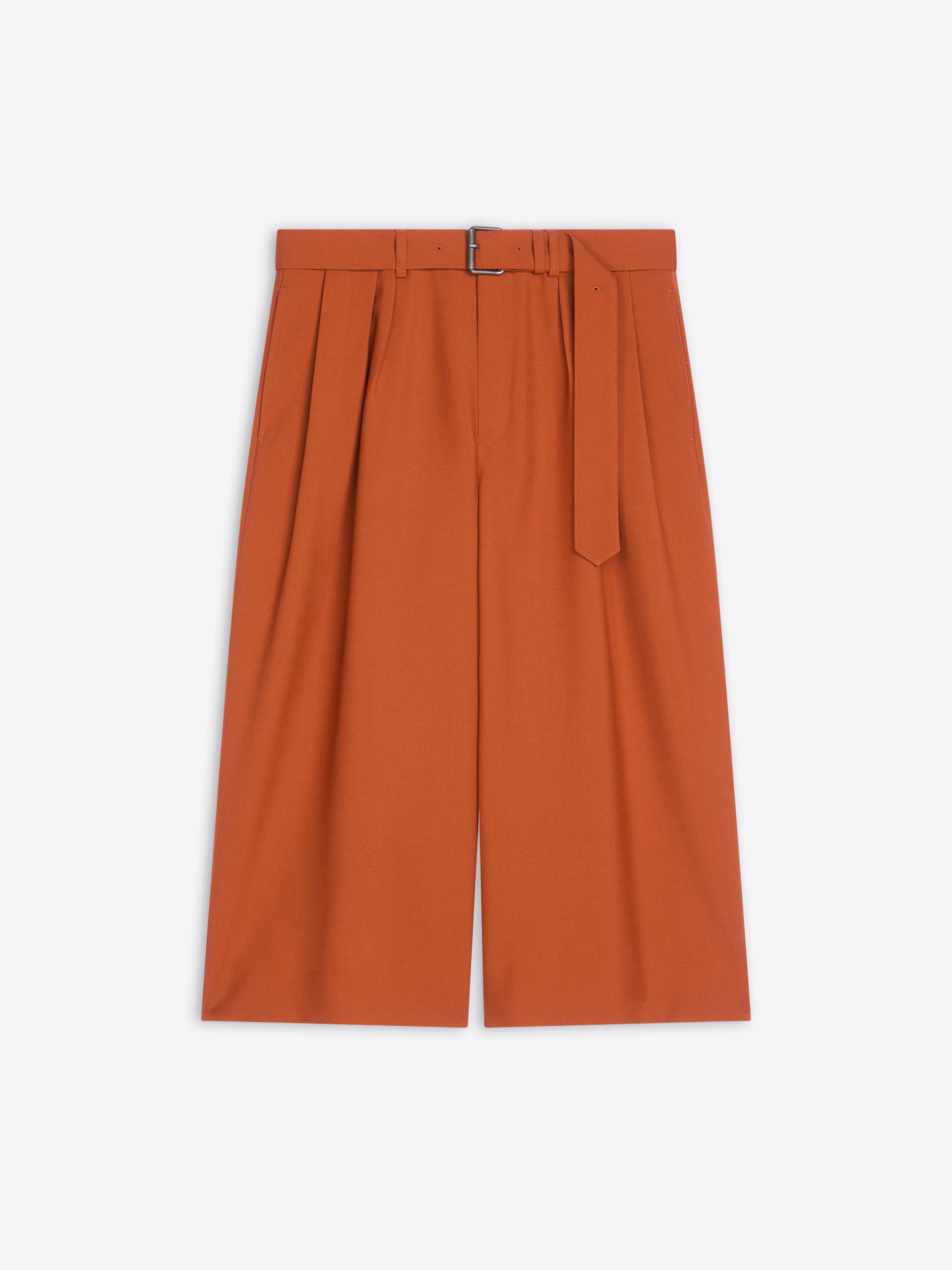 Belted wool mohair shorts - Dries Van Noten