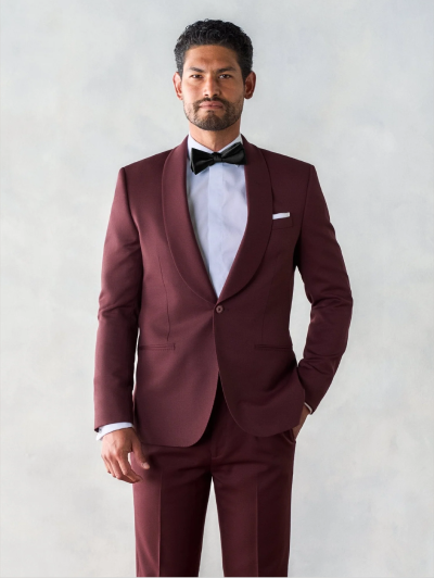 Burgundy Shawl Tuxedo