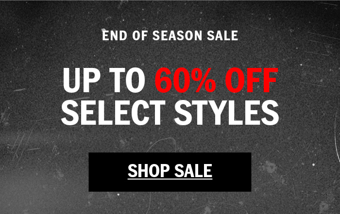 End of Season Sale: Up to 60% Off Select Styles