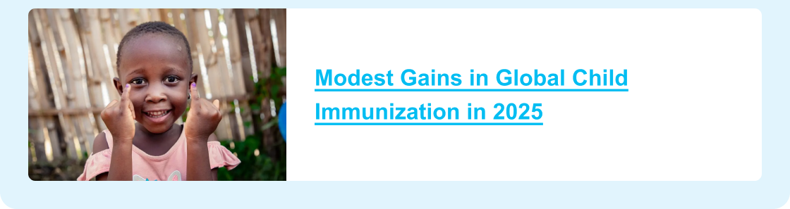 Modest Gains in Global Child Immunization in 2025