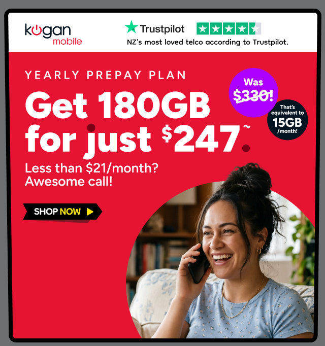 Kogan Mobile - 180GB for $247 ~