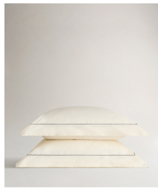 Buttermilk Black Piping Oxford Pillowcase Set