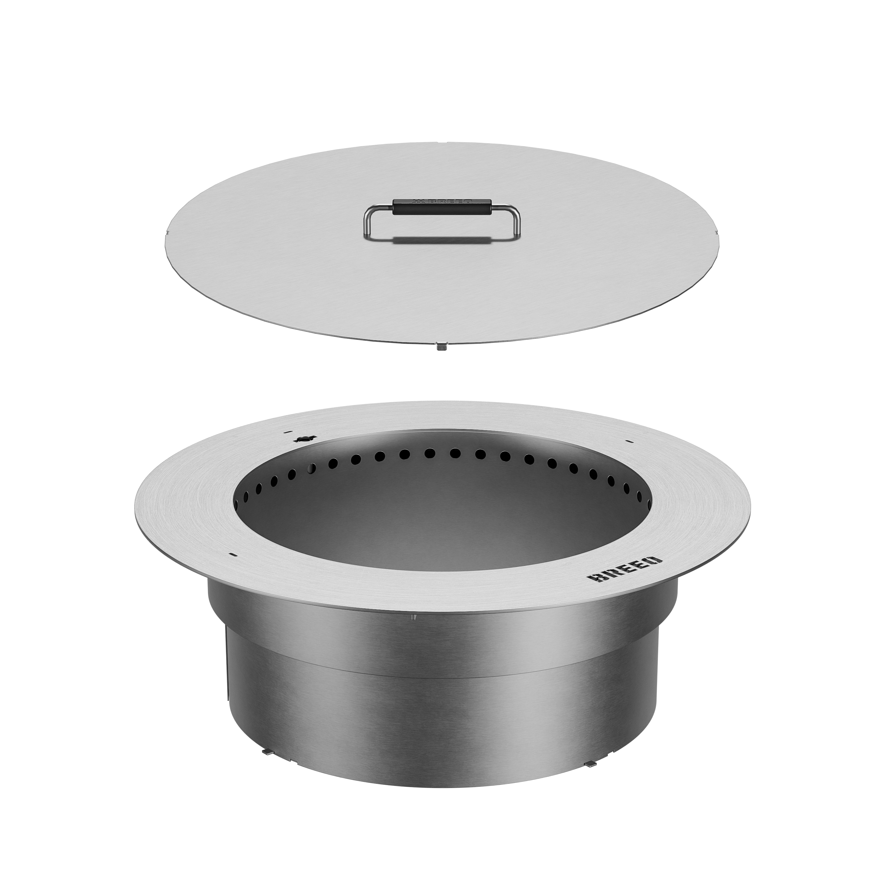 Image of Zentro Stainless Steel Smokeless Fire Pit Insert