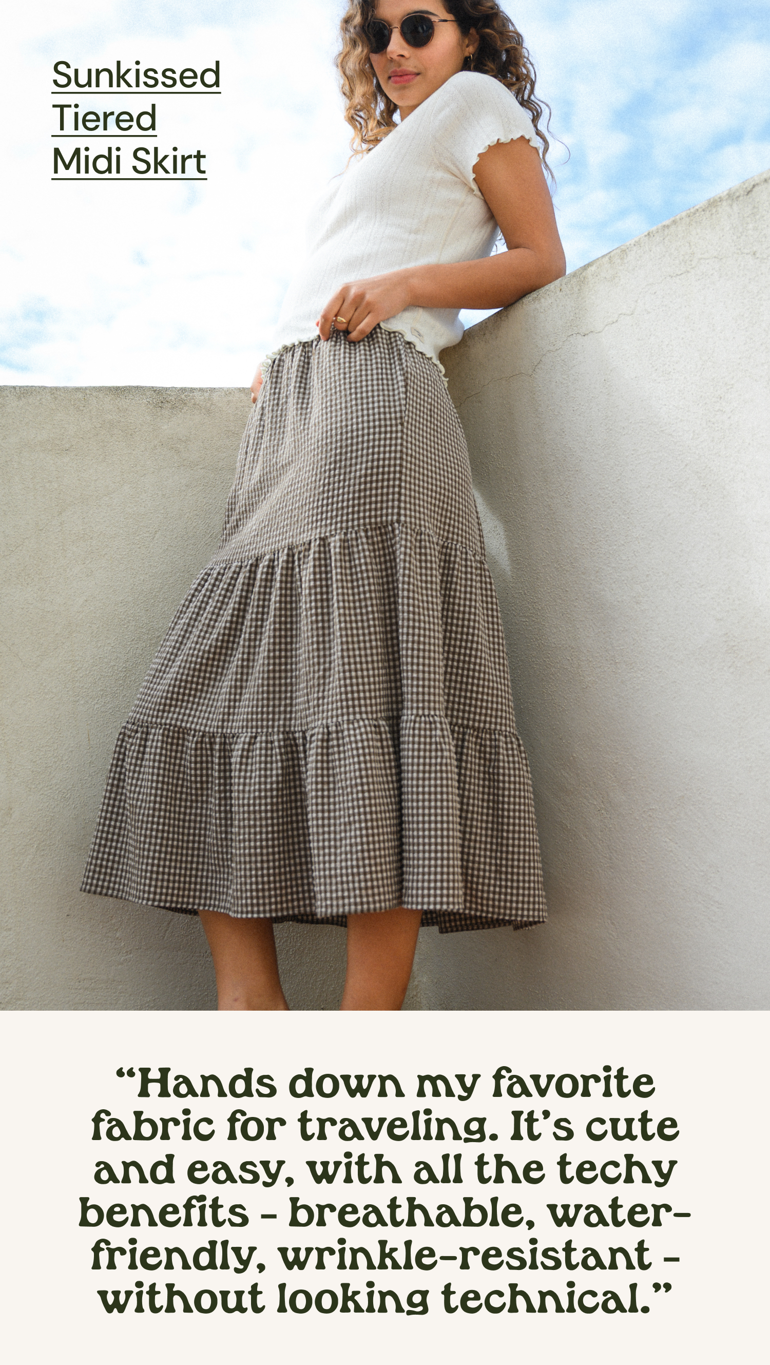 Sunkissed Tiered Midi Skirt