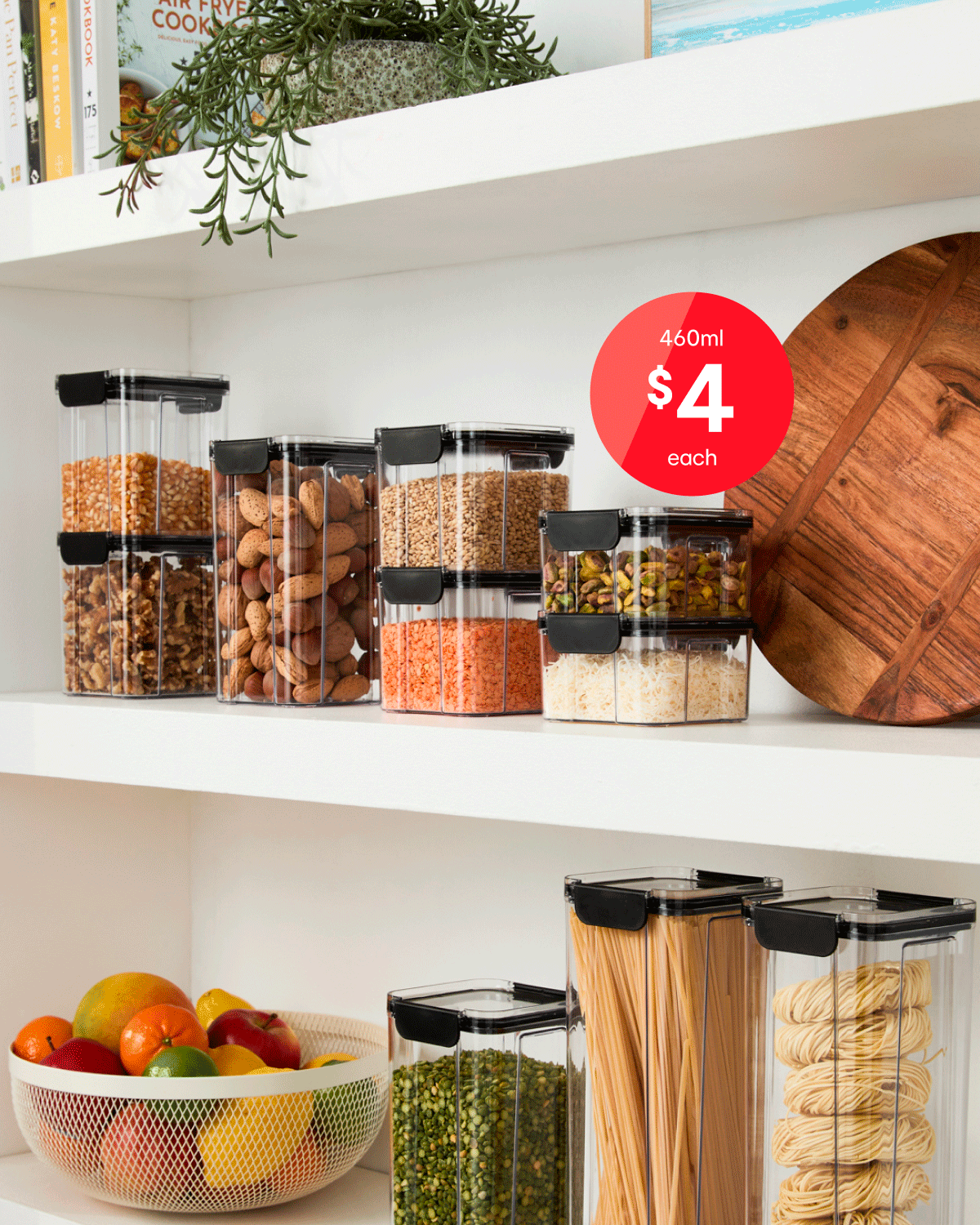 460ml Square Modular Container $4ea.