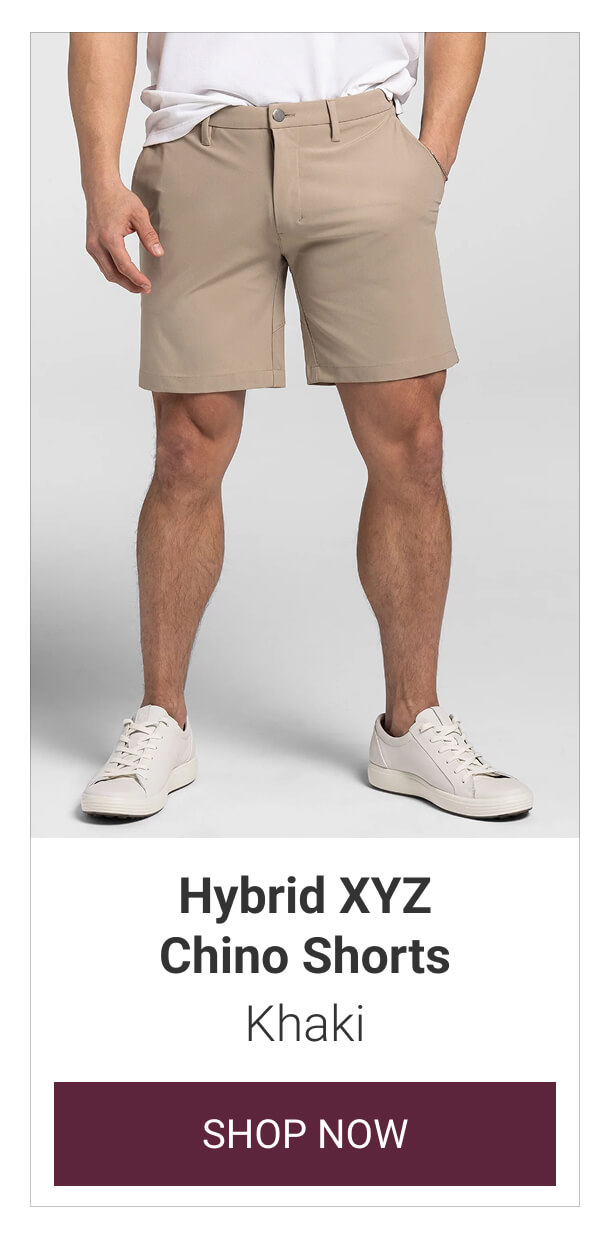 Khaki Hybrid XYZ Chino Shorts
