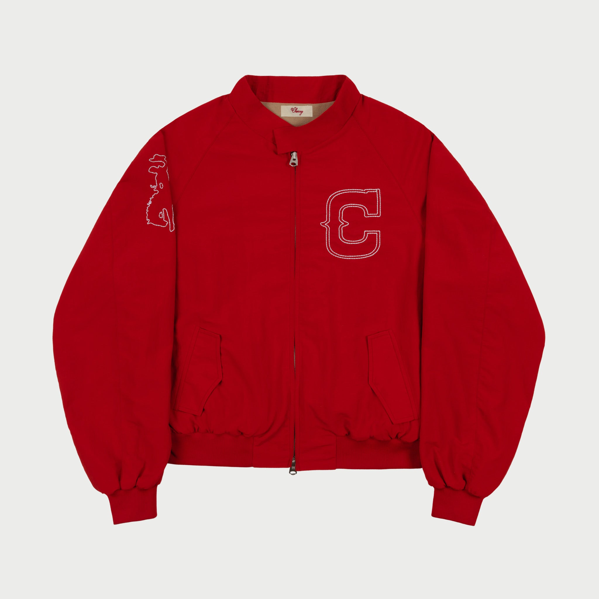 Image of Nylon Championship Jacket (Red)
