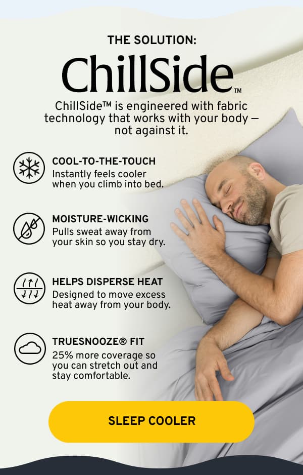 THE SOLUTION - CHILLSIDE COOLING BEDDING