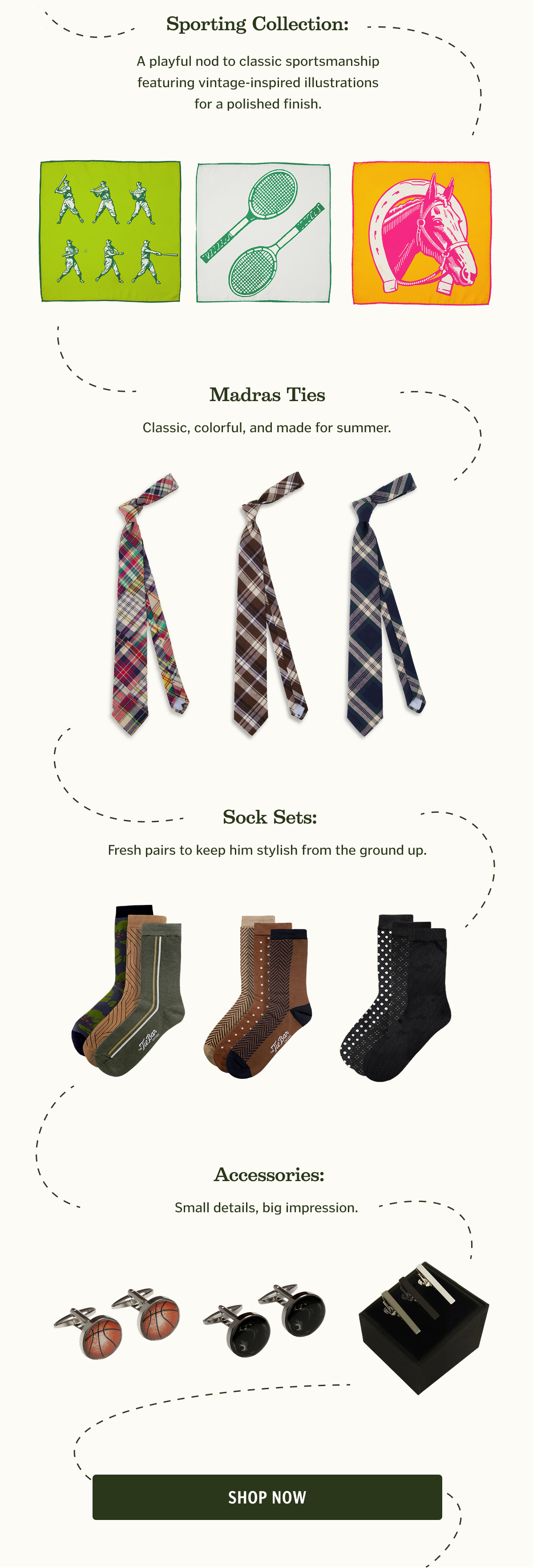 Sporting Collection | Madras Ties | Sock Sets | Accessories