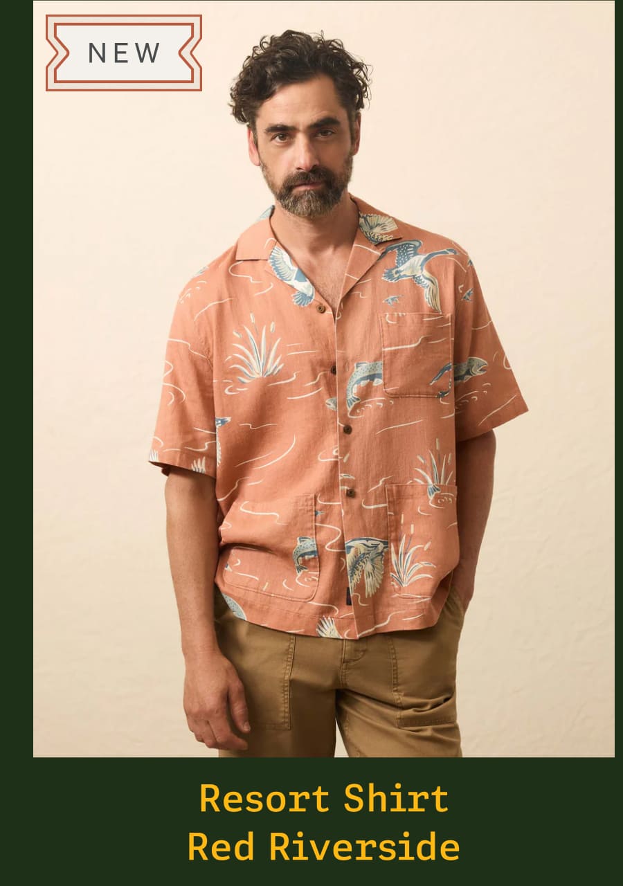 Resort Shirt Red Riverside
