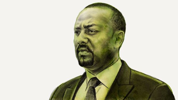 Portrait of Abiy Ahmed.