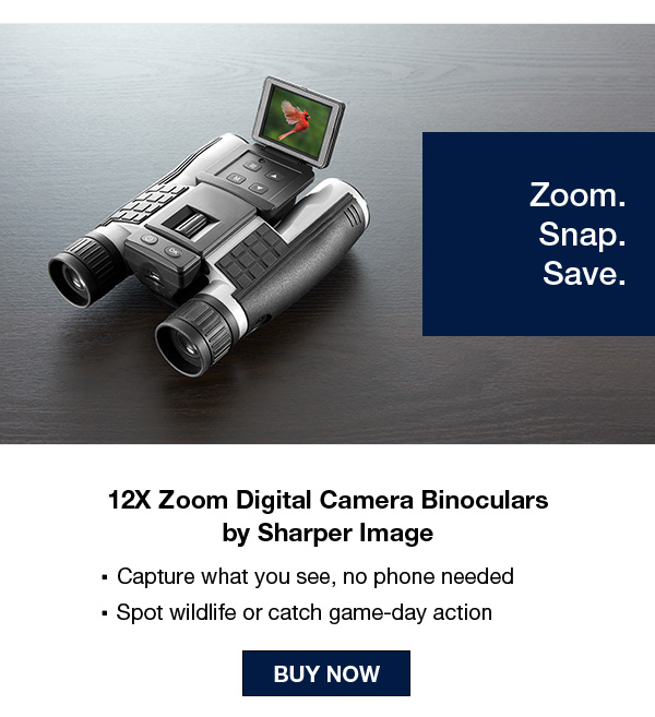 12X Zoom Digital Camera Binoculars by Sharper Image