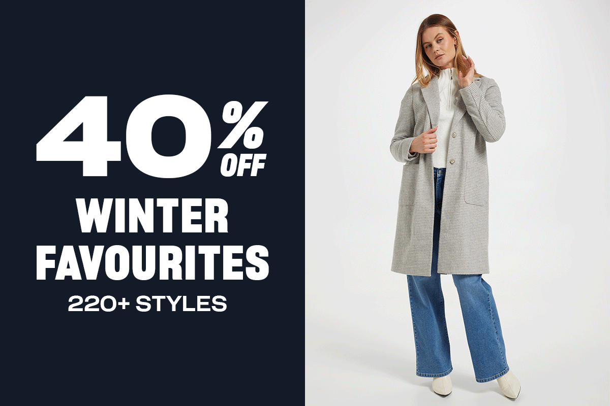 40% off winter favourites
