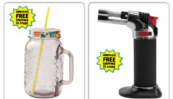 32 oz. Mason Jar with Lid and Straw - ONLY $2.50 After Rebate*!