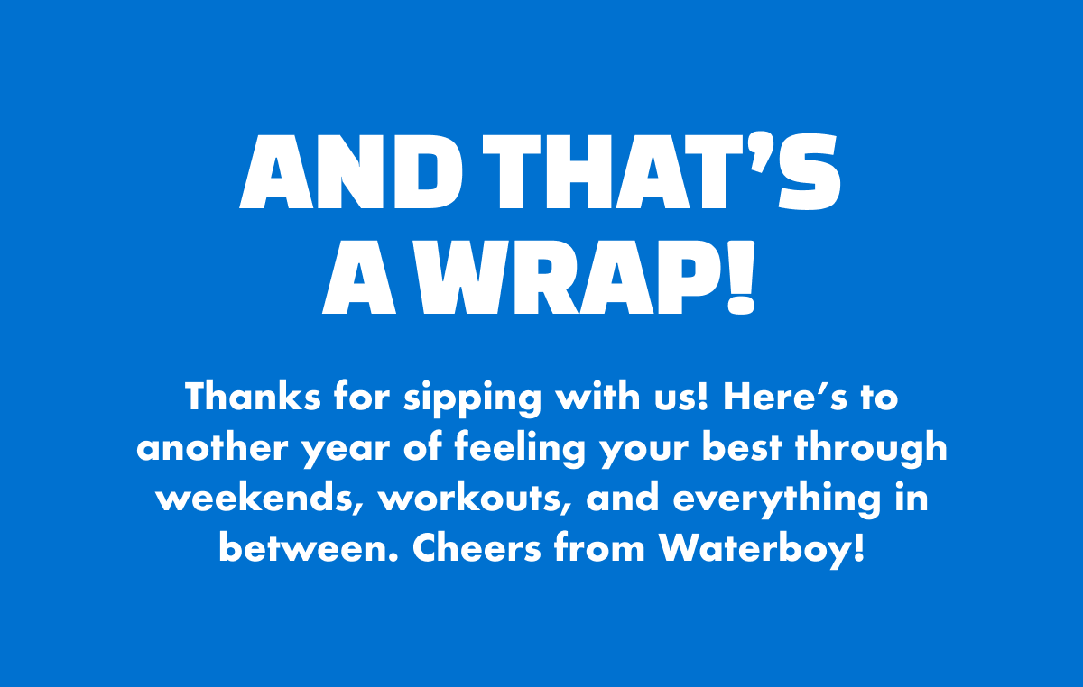And that's a wrap!