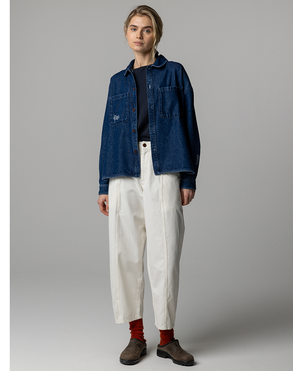 Women's Floral Marine Croft Workwear Barrel Trouser | Finisterre