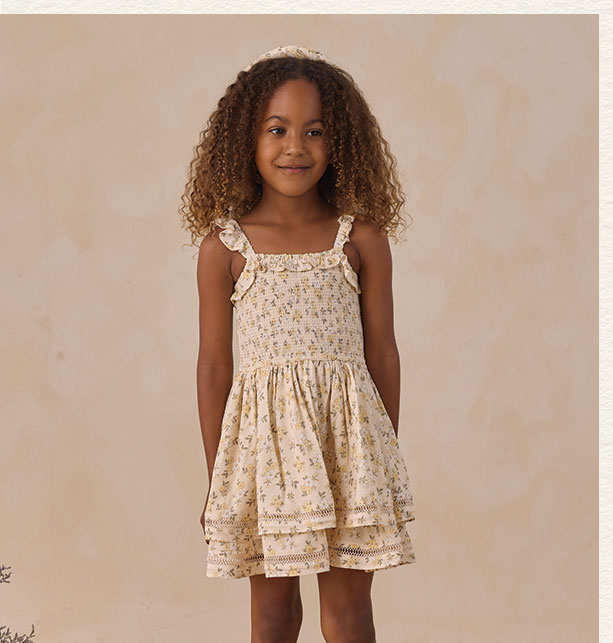 Birdie Dress Lemon Meadow