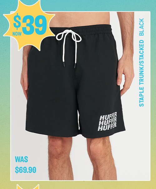 STAPLE TRUNK/STACKED BLACK
