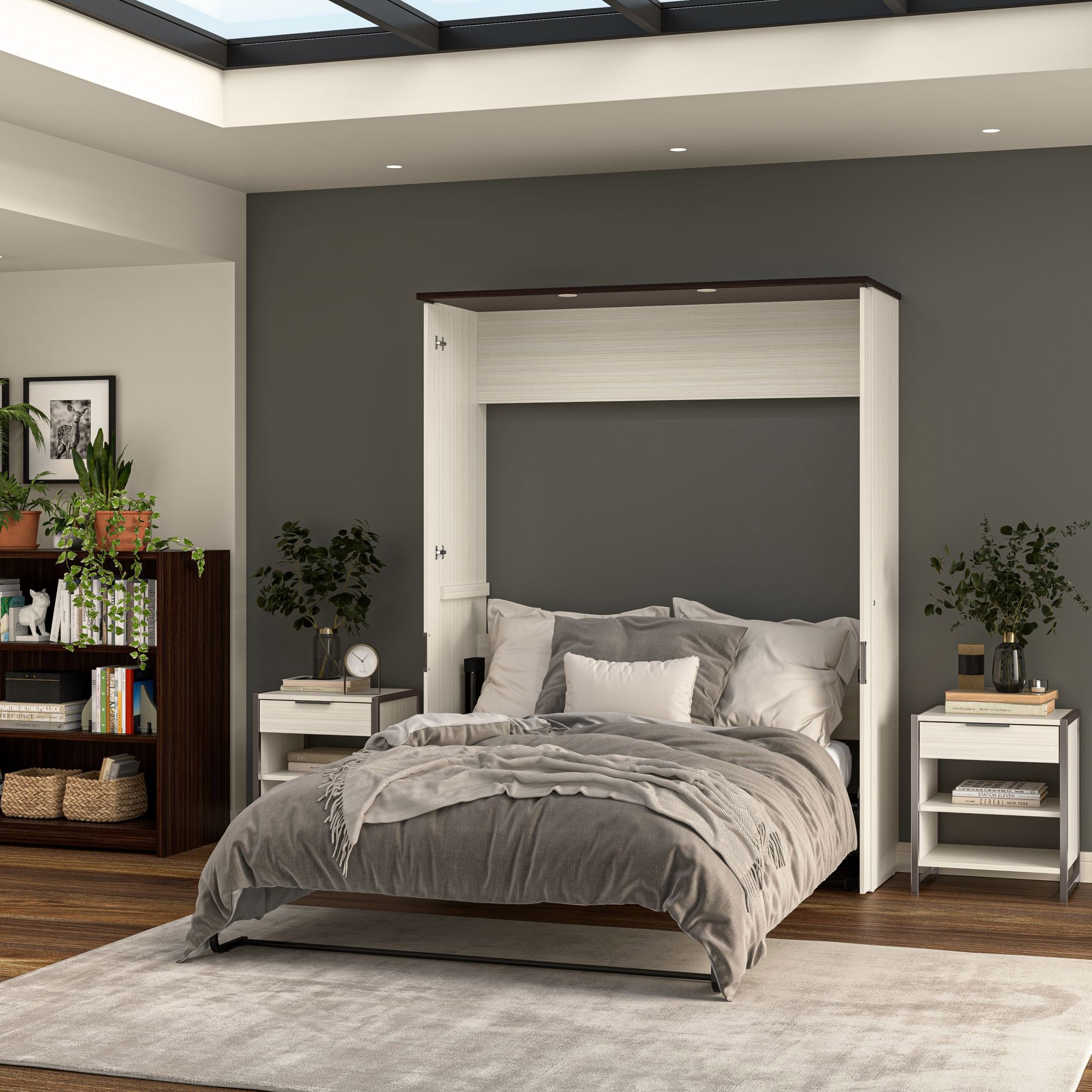 Lumina Queen Murphy Bed with Desk
