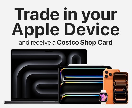 Trade in your apple device and receive a Costco Shop Card