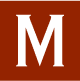Maggiano’s ‘M’ monogram in a red square.