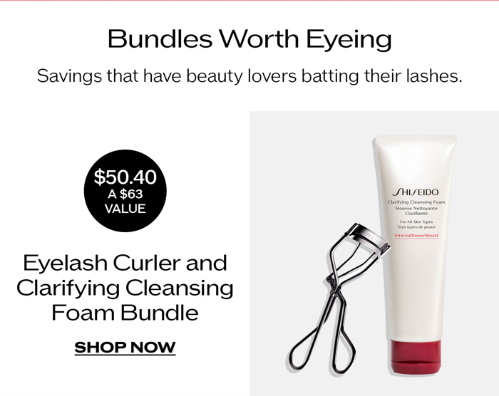 Eyelash Curler & Clarifying Cleansing Foam Bundle