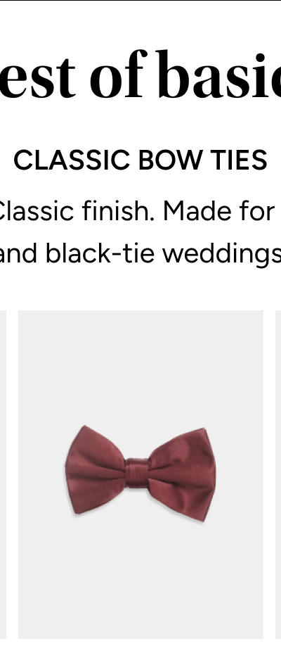 Classic Bow Tie | Burgundy | $24