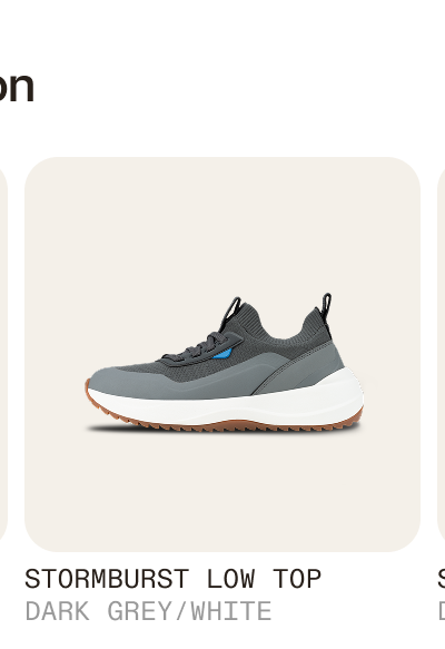 Stormburst Low Top Dark Grey/White