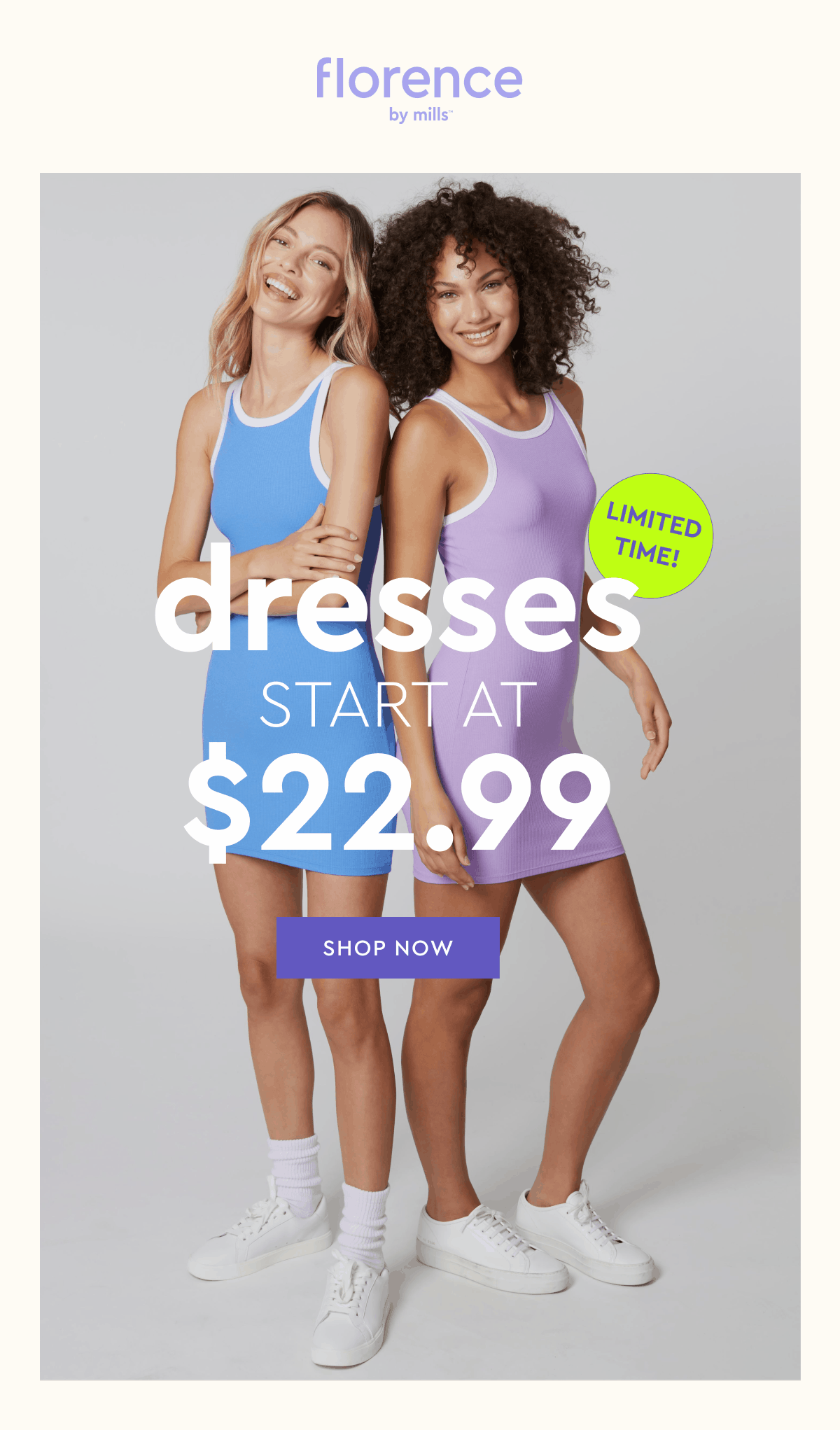 shop dresses starting at 22.99
