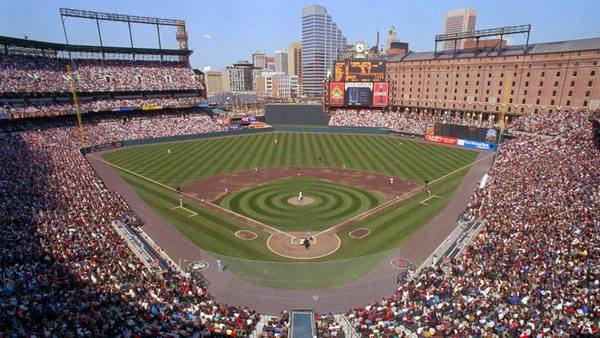 view from upper level at Camden Yards