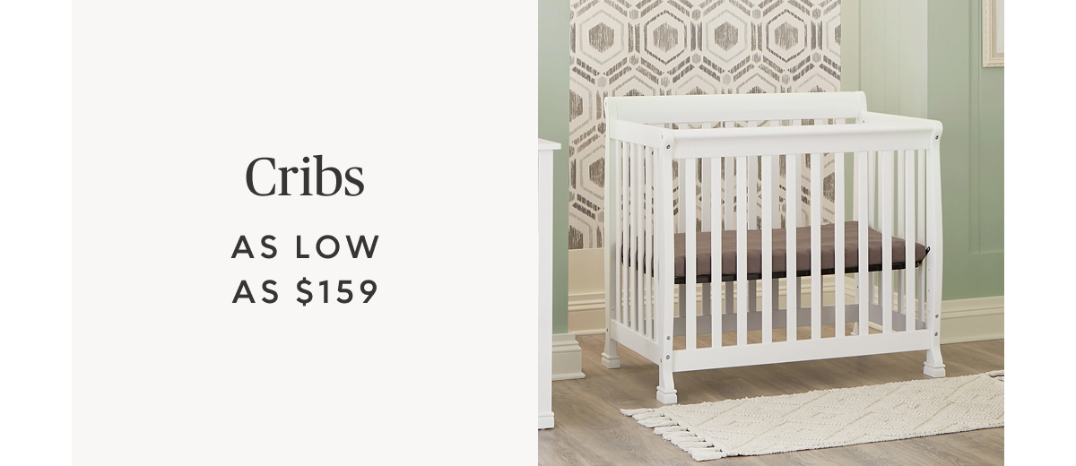 Cribs starting at $159